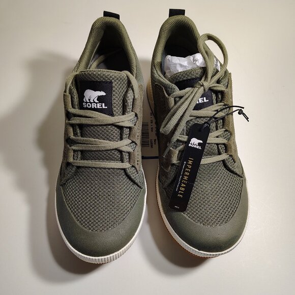 Sorel Out and About III Low Sneaker Stone Green Sea Salt Women's Size 8 - Picture 12 of 12